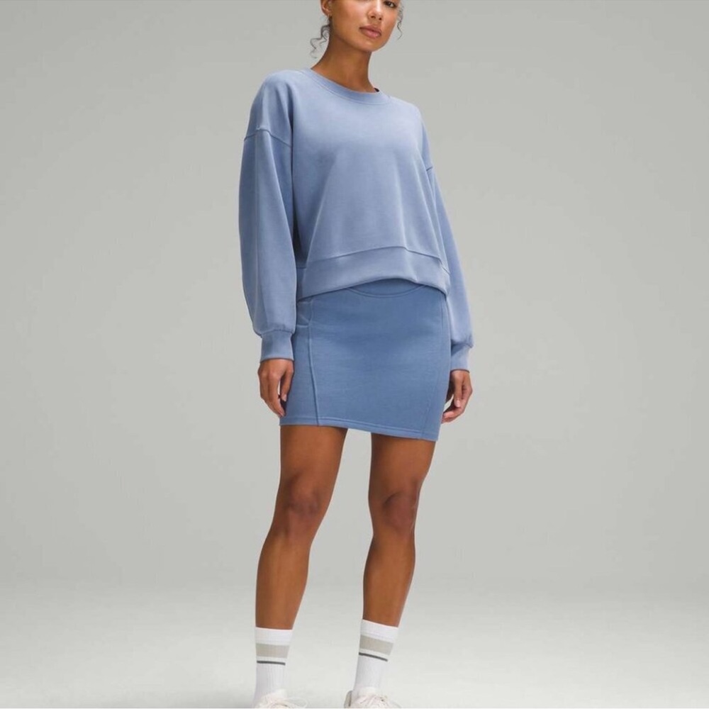 Lululemon Scuba High-Rise Mini Skirt | Oasis Blue | Size Medium NEW